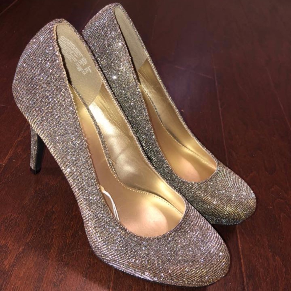 Silver/Gold Sparkle Heels